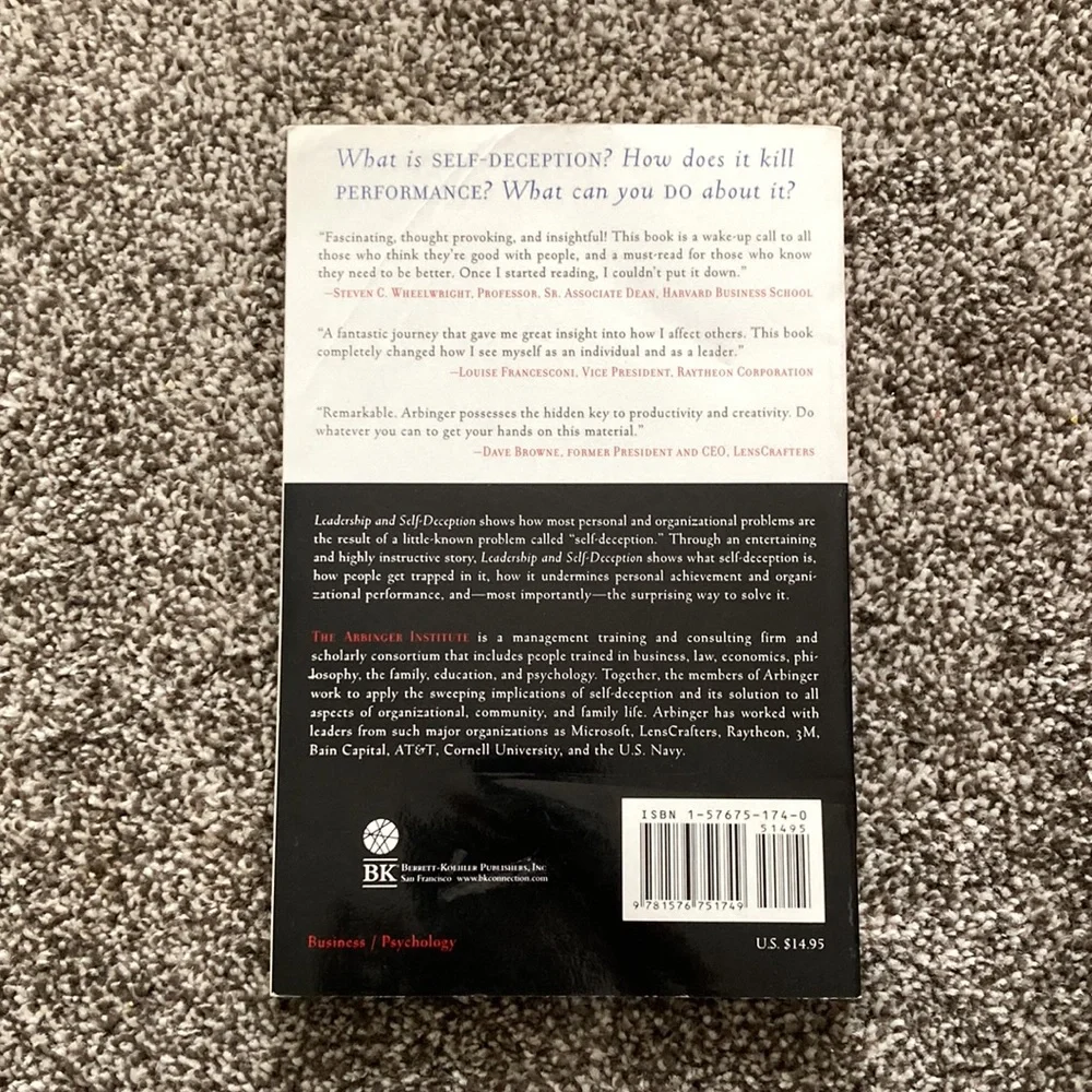 Leadership and Self Deception By Stephen Covey
